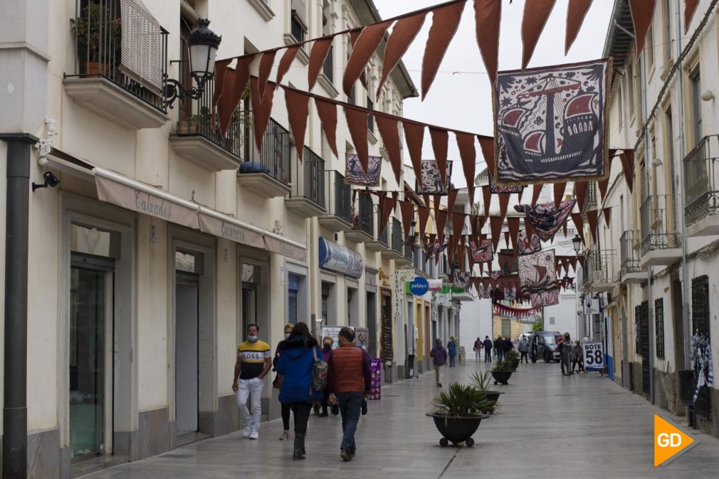 Decoración de Santa Fe para la celebración de las Capitulaciones 1492