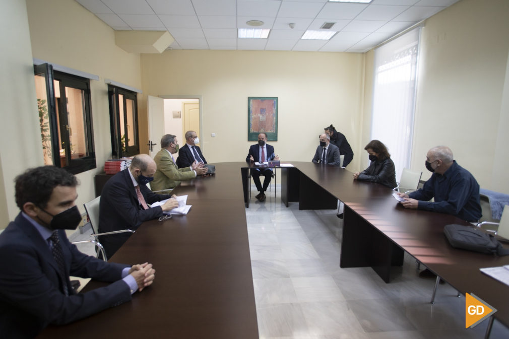 Fotos reunión para unificar las sedes judiciales en Granada