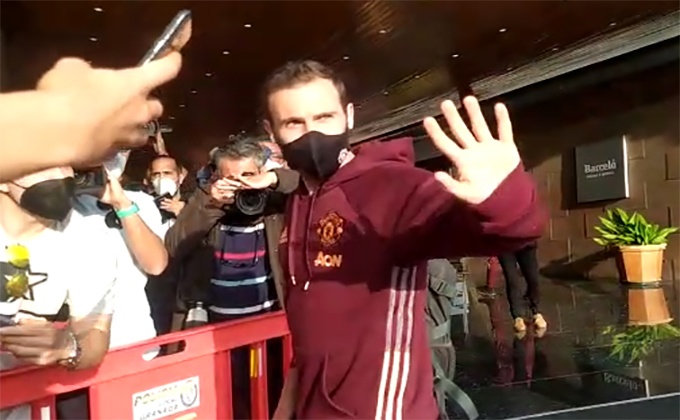 mata llegada manchester united hotel barcelo granada