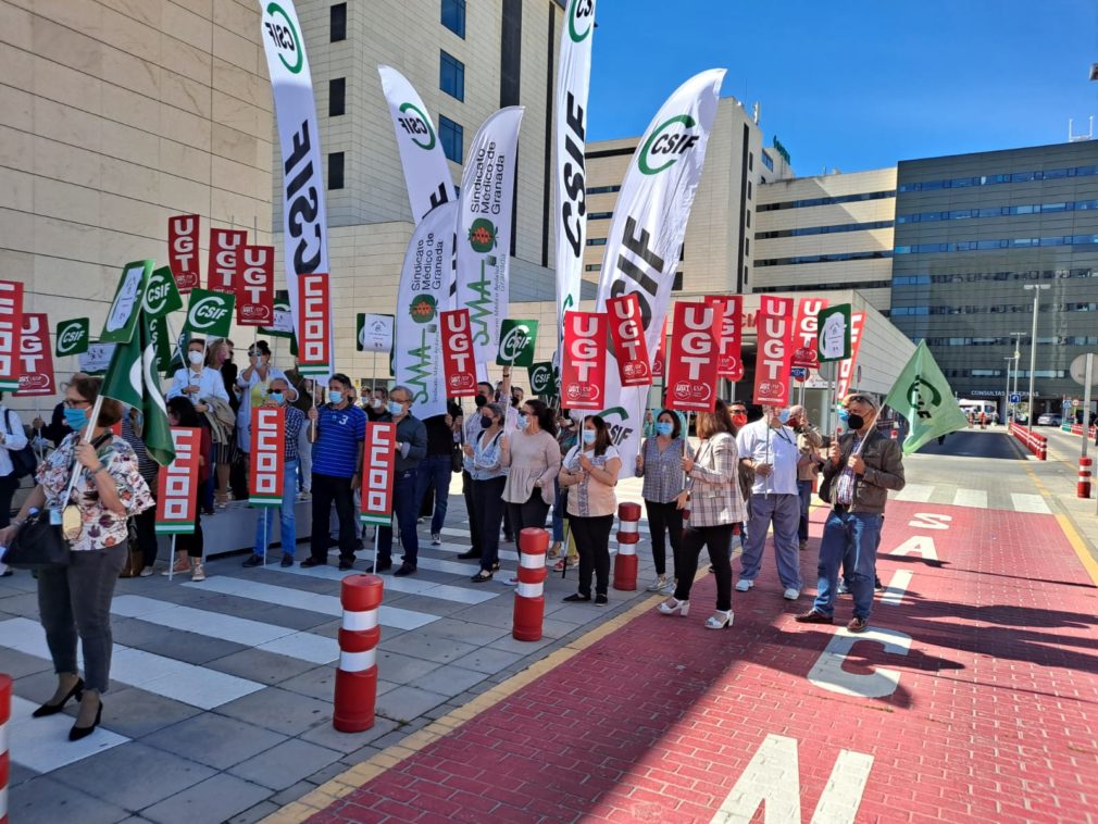 Hospital san cecilio Manifestantes