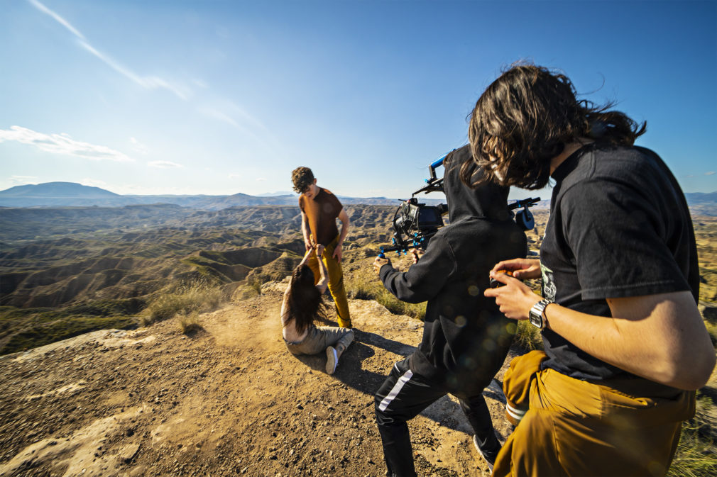 Rodaje del videoclip de Lienzo Púrpura