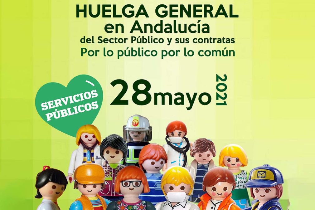 cartel huelga general andalucia