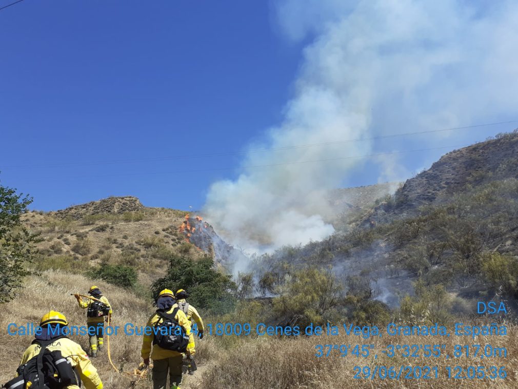 incendio forestal cenes vega infoca