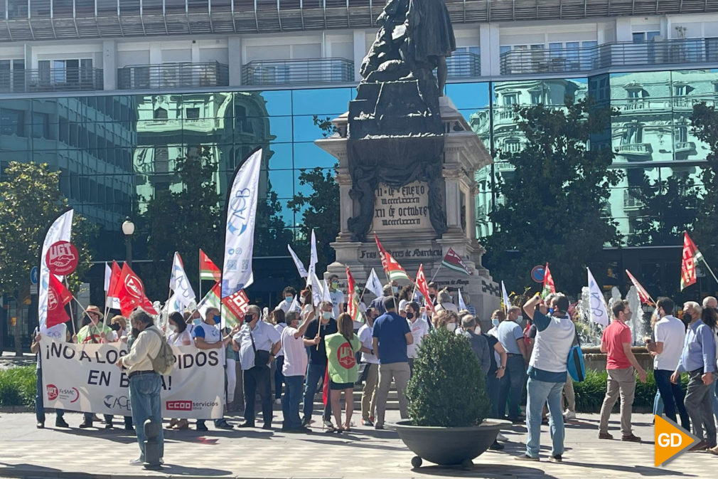 concentración sindicatos Plaza Isabel La Católica