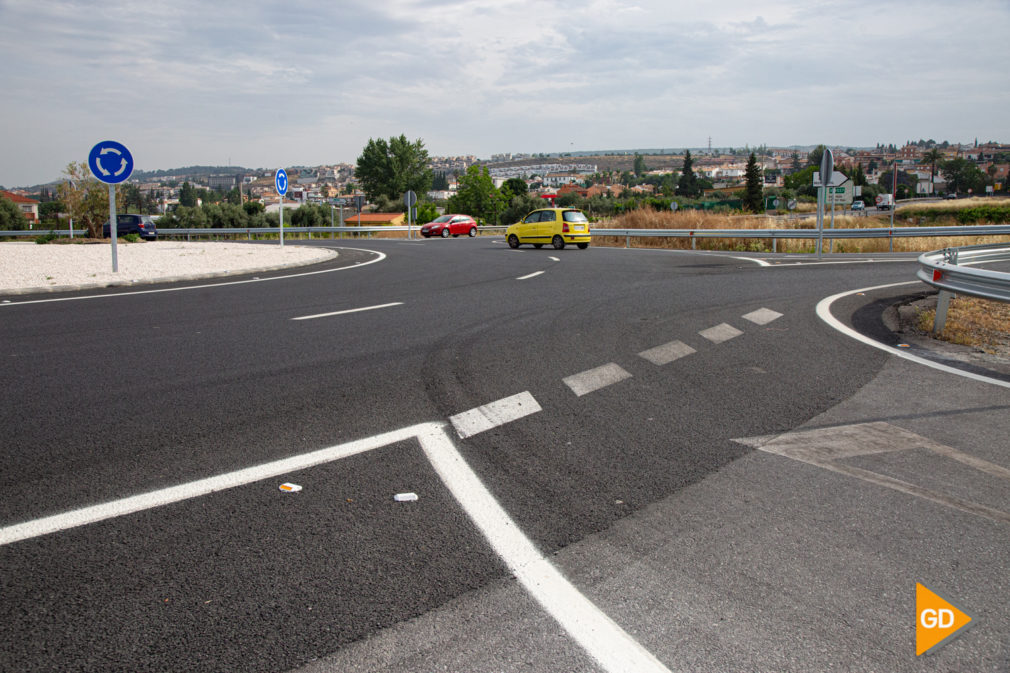 FOTOS la consejera de Fomento, Infraestructuras y Ordenación del Territorio, Marifrán Carazo, visita las actuaciones de seguridad vial en la carretera A-4028-2