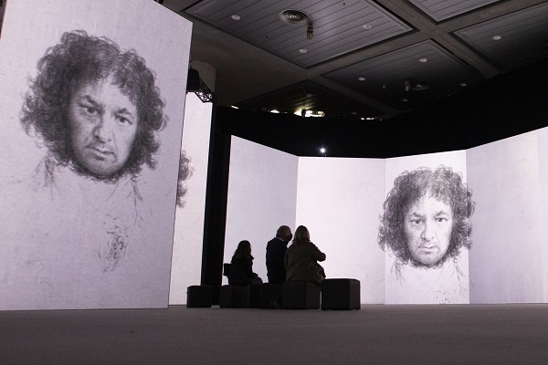 Presentacion de la exposición inmersiva INGOYA en el palacio de congresos de Granada