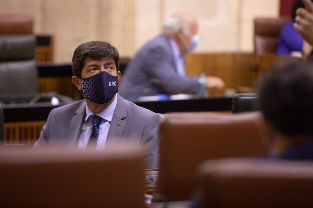 Juan Marín, en una foto de archivo en el Parlamento andaluz. - María José López - Europa Press