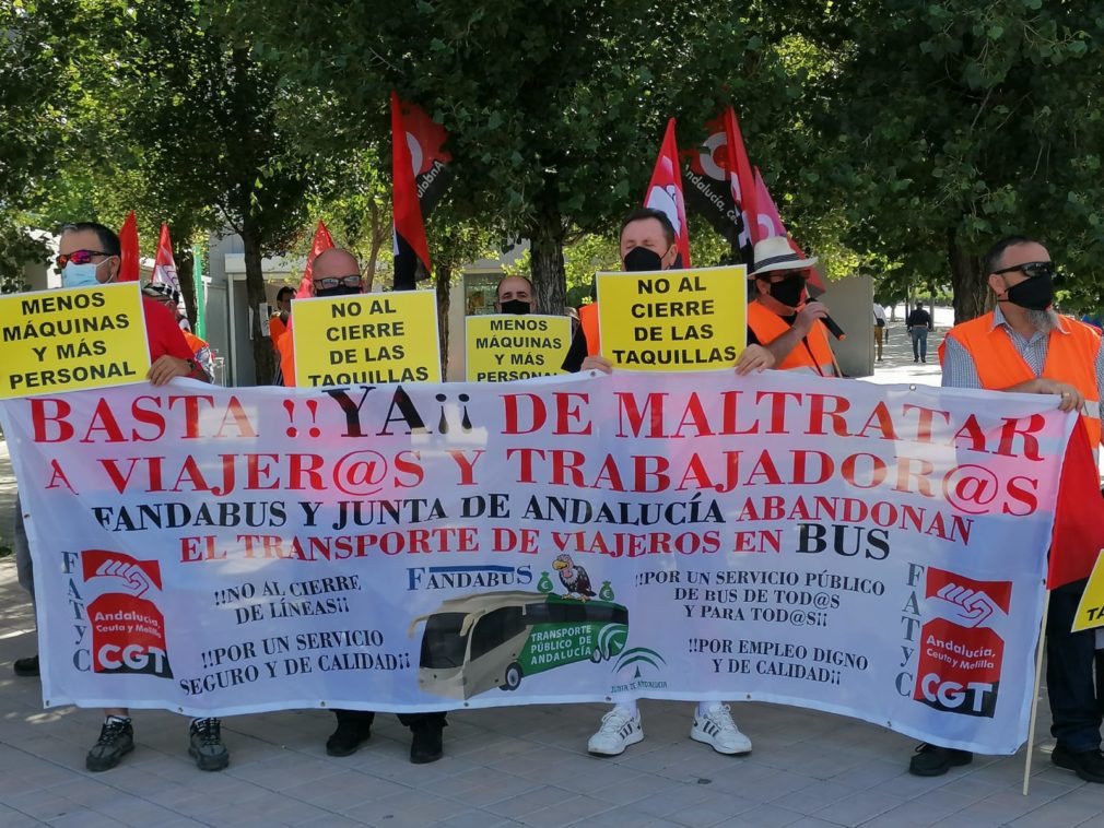 manifestaciónCGT autobusesprovincia 11-6-21