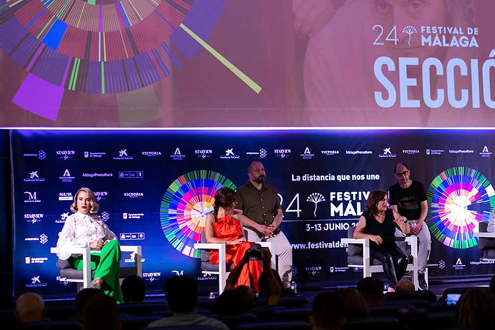 martita de grana en la presentacion de pelicula garcia y garcia en el festival de malaga