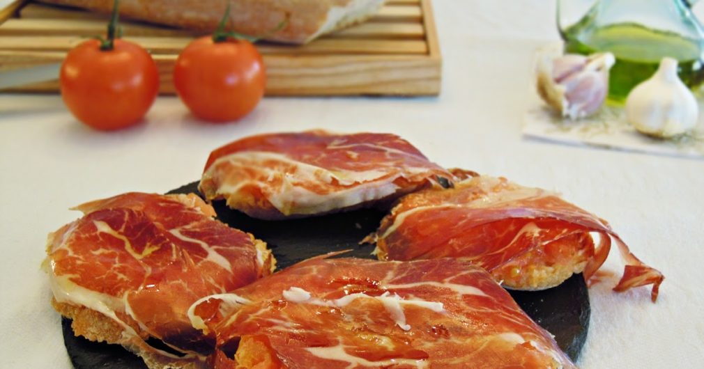 tosta de jamón ibérico con tomate5...