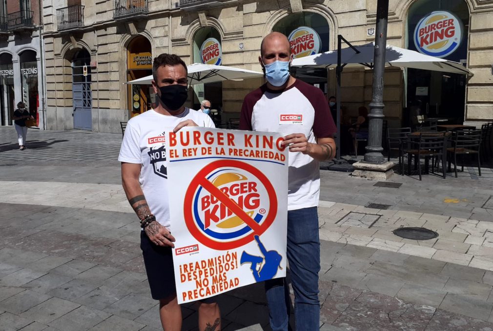 Burger King ccoo denuncia granada