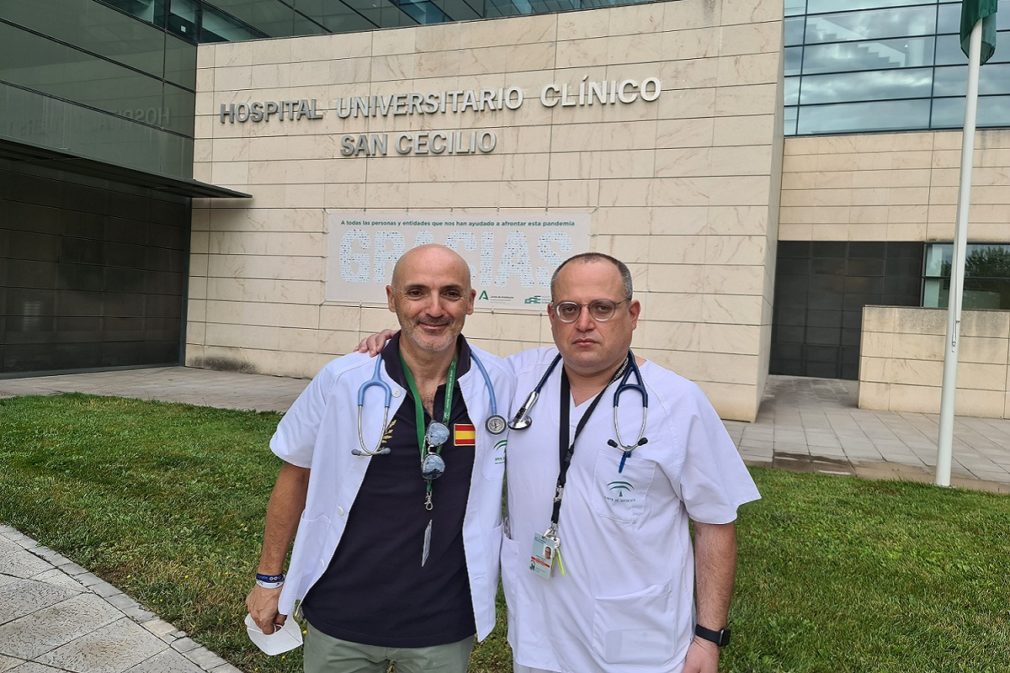 Ismael Aomar y uno de los directores de su tesis doctoral, el doctor José Luis Callejas