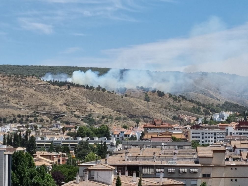 incendio forestal llano perdiz cementerio