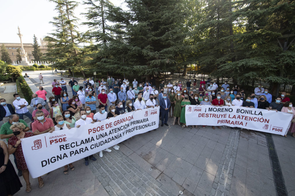 FOTO. PSOE Concentración Sanidad 20210803