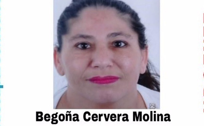 Cartel alertando de la desaparición de Begoña Cervera