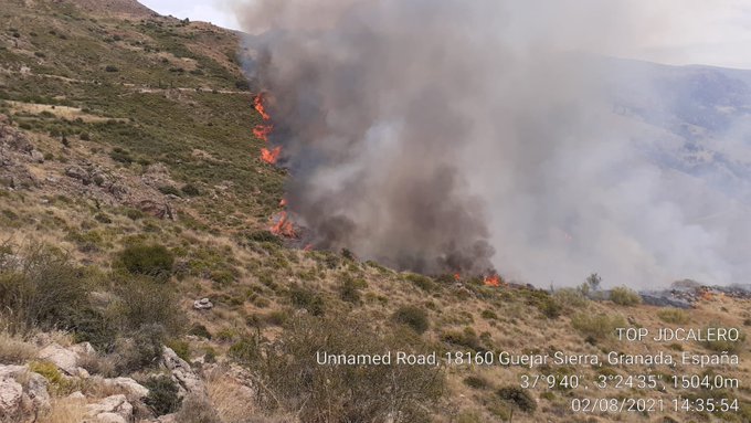 incendio güejar sierra