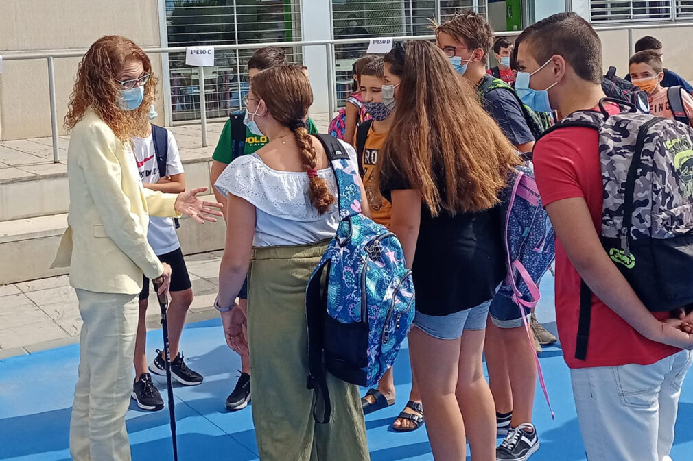 ana berrocal en el inicio del curso escolar