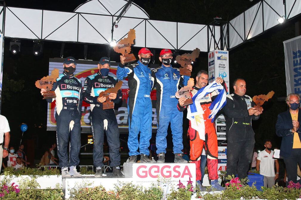 podium séptima edición del Rallye de Tierra Ciudad de Granada