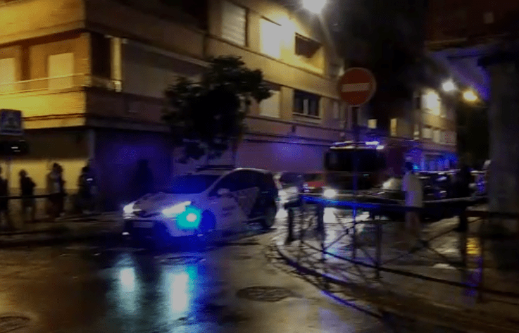 Explosión bombona de butano calle benito pérez galdós