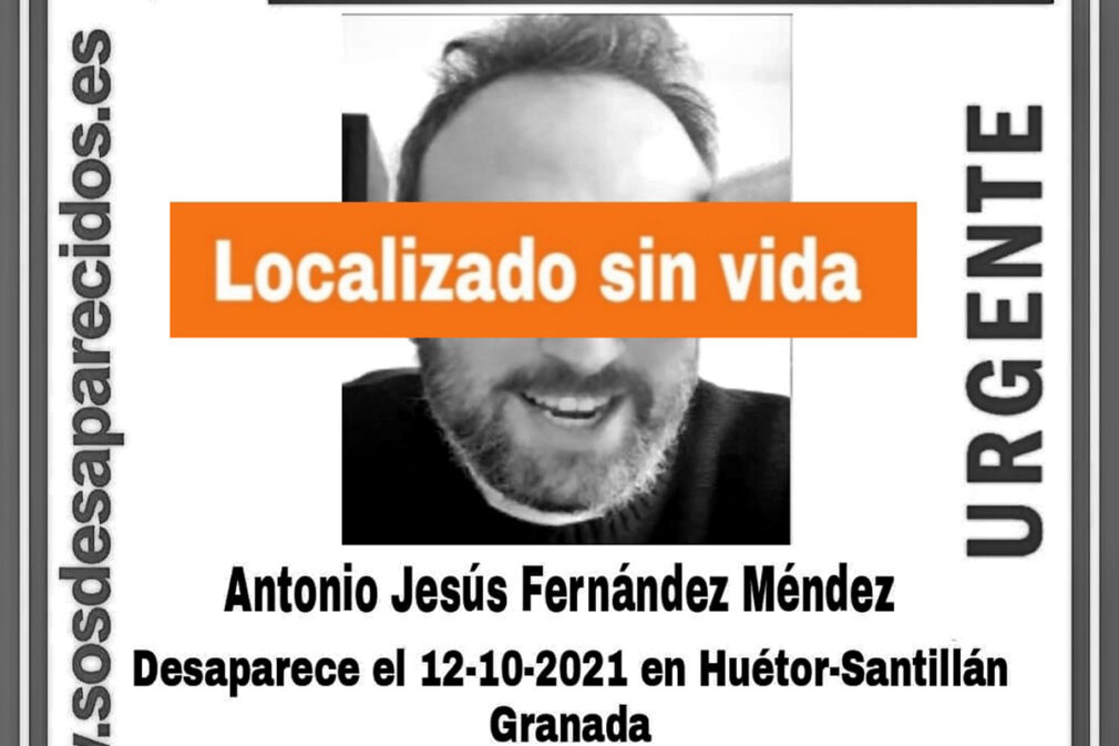 localizado sin vida antonio jesus