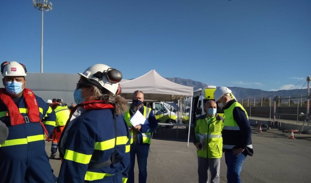 Granada.- Puertos.- La Junta examina la efectividad de los planes de emergencia con un simulacro en el Puerto de Motril