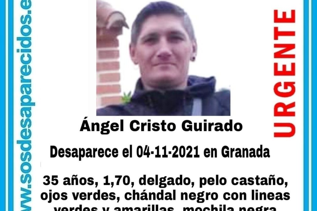 Ángel Cristo Guirado hombre desaparecido Granada