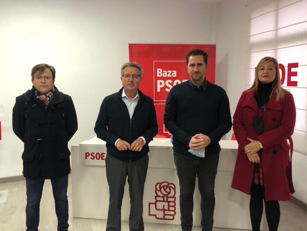 FOTO PSOE. Alcaldes de Freila, Baza, Benamaurel y concejala de Cuevas del Campo 20211202