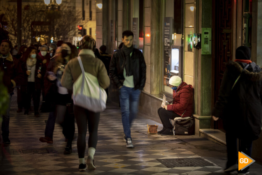 Personas sin techo en Granada