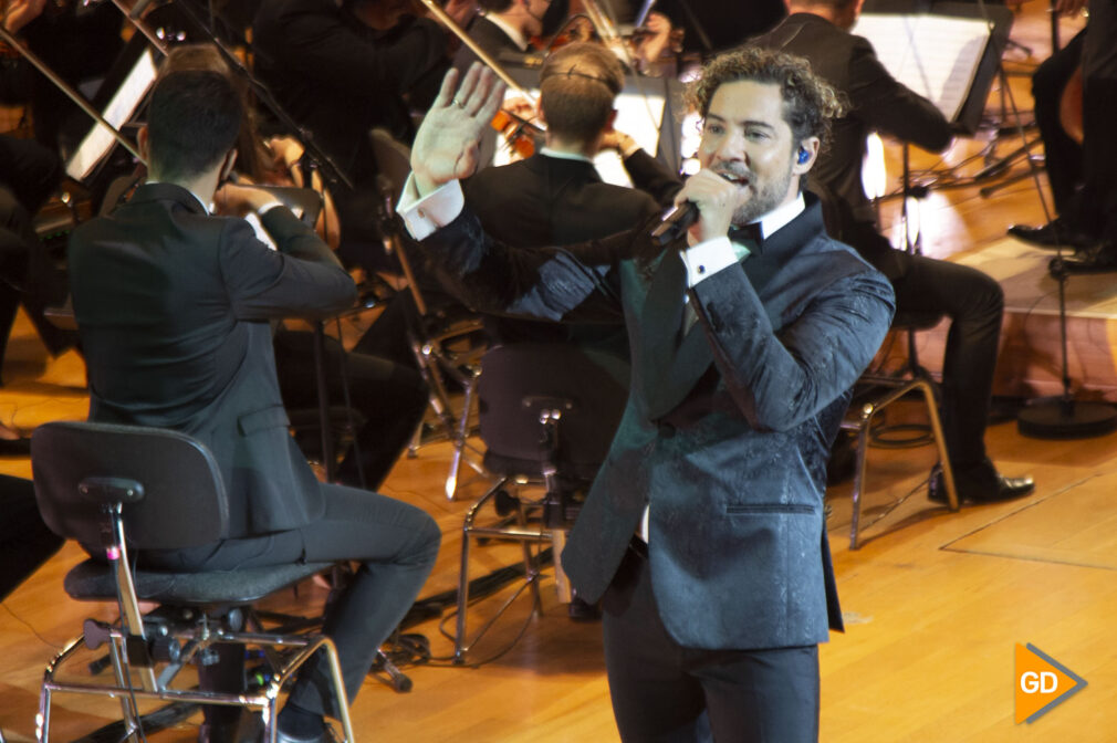 Concierto de David Bisbal con la filarmónica de Almeria en el auditorio Manuel de Falla de Granada