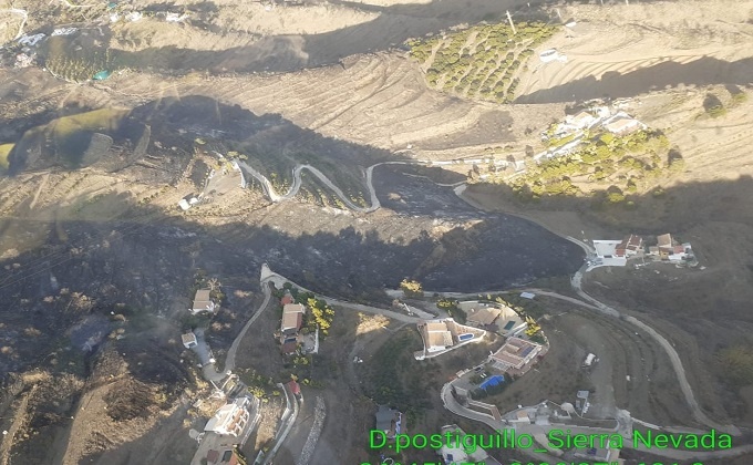 incendio forestal almuñecar controlado