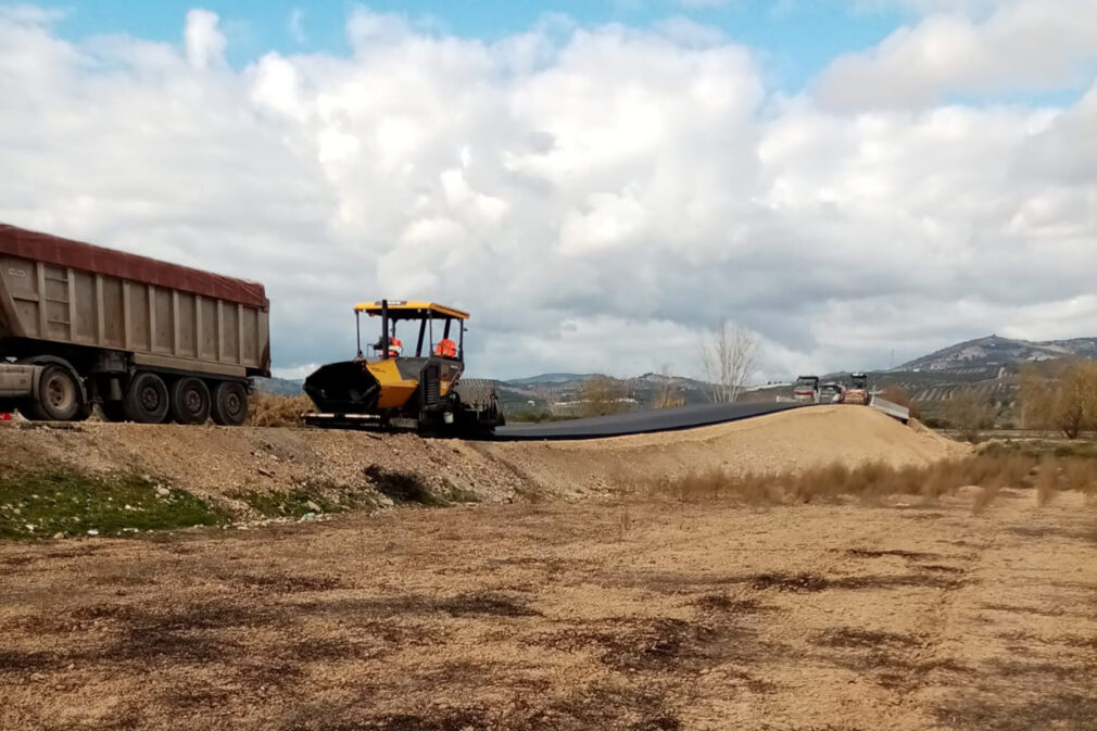 Obras carretera Villanueva de Mesía 1