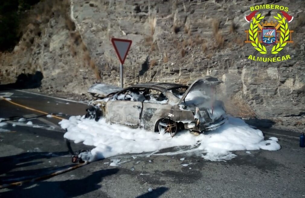 bomberos almuñercar coche