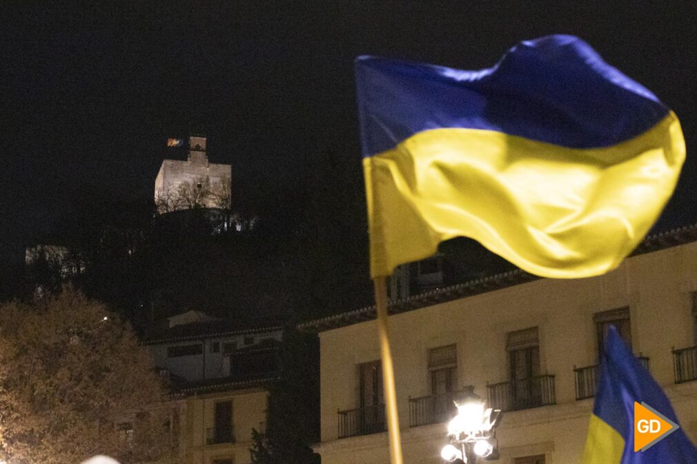 Concentración a favor de Ucrania en Granada