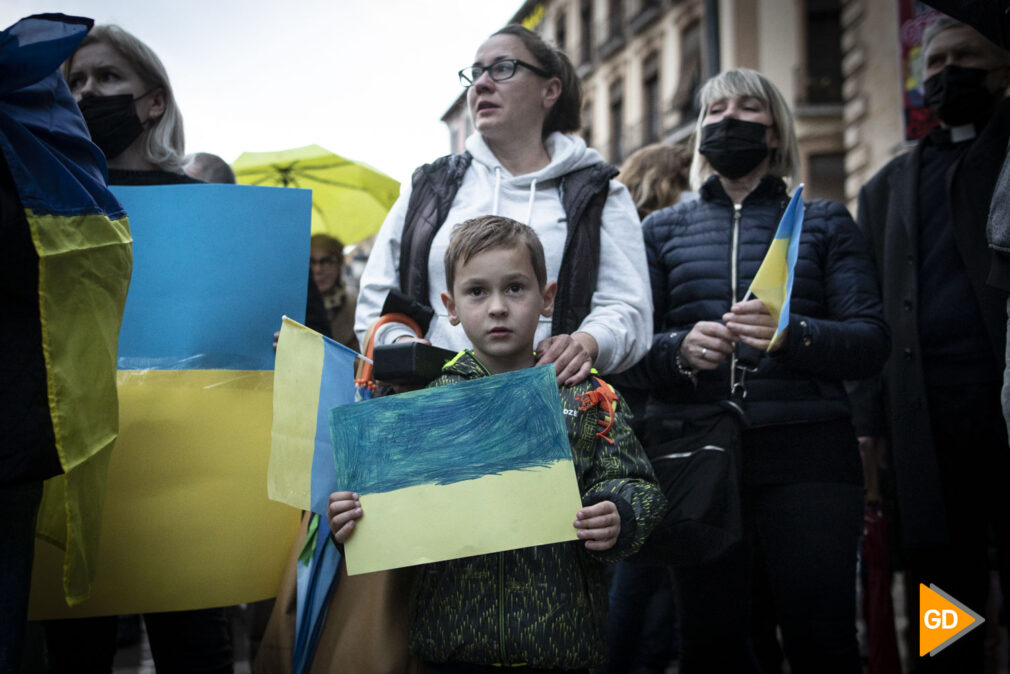 Concentración a favor de Ucrania en Granada