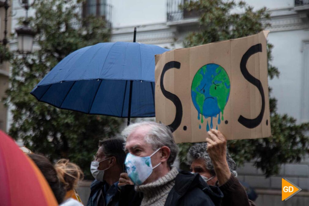 FOTOS Varias organizaciones se manifiestan en Granada para combatir la crisis climática (2)