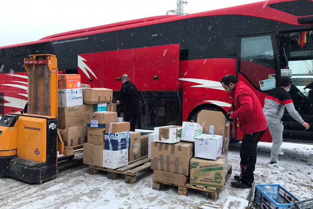 autobus ayuda humanitaria ucrania plataforma granada y jaen con ucrania