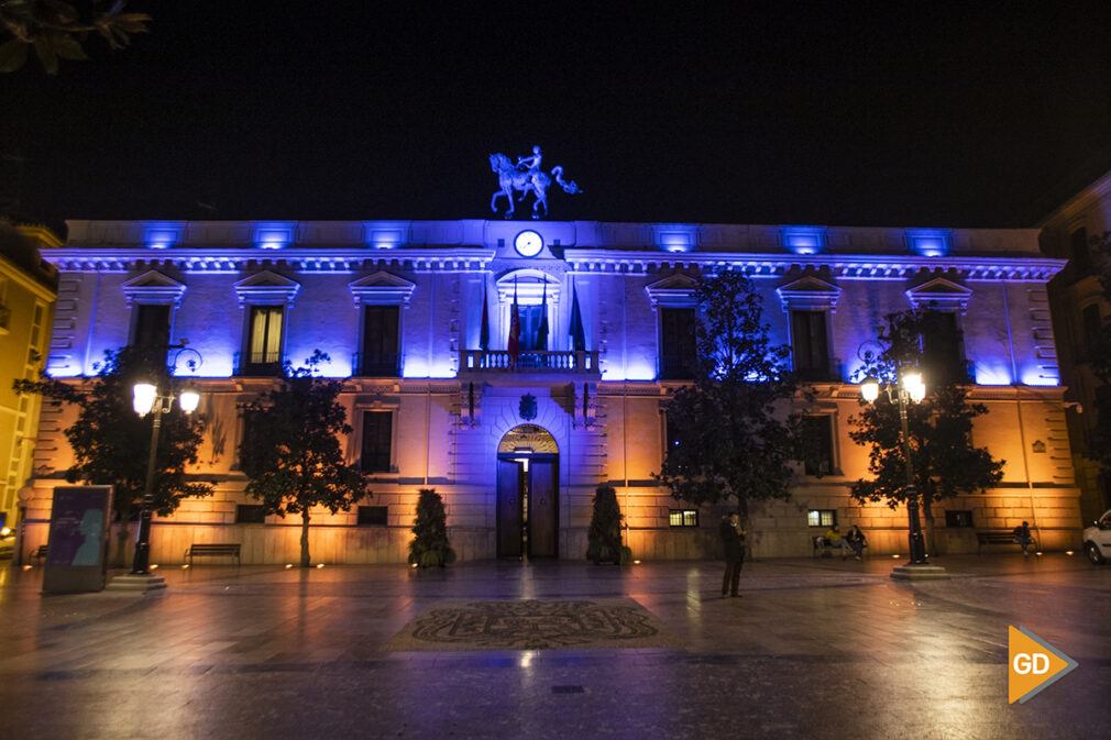 ayuntamiento granada iluminado ucrania FOTO Antonio L Juarez