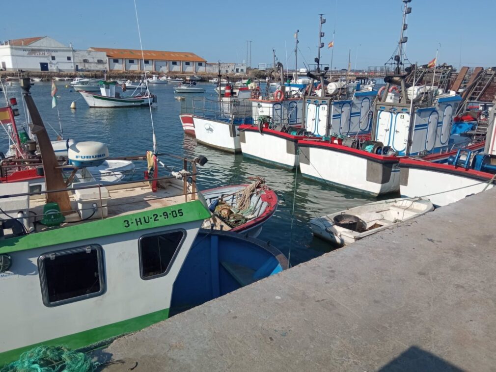 Más del 90% de la flota pesquera andaluza continúa amarrada este martes, segundo día de paro nacional