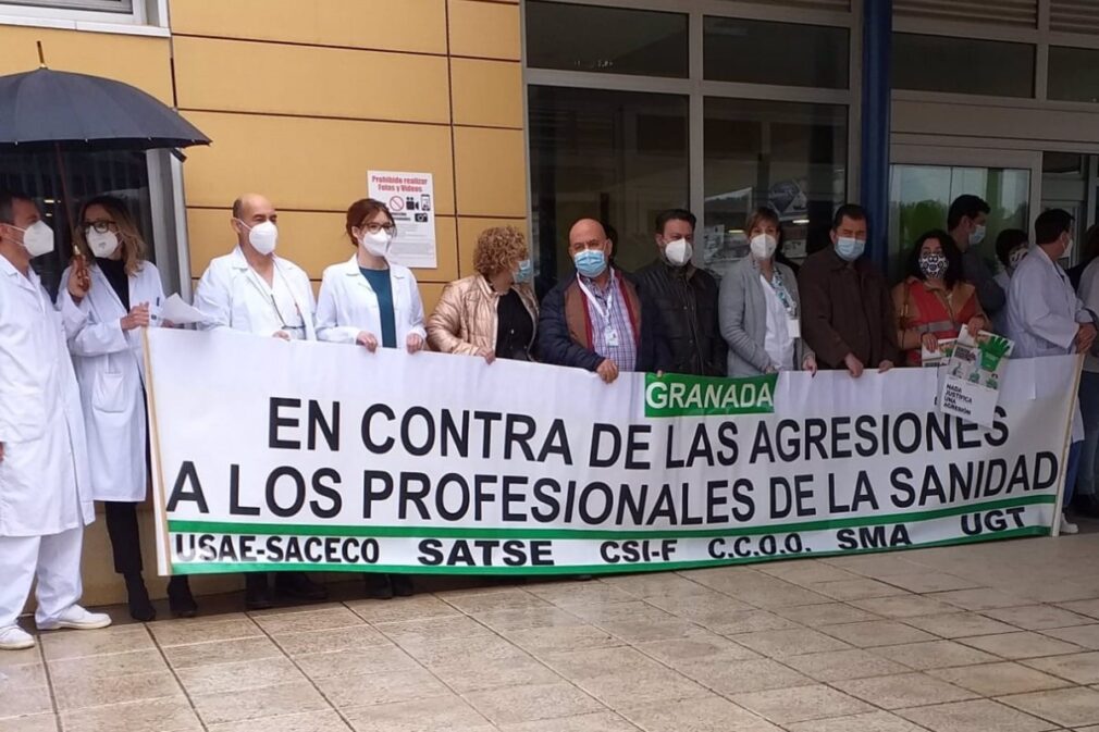 Concentracion agresiones sanitarios hospital guadix