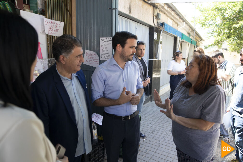 Visita del ministro Alberto Garzon a la zona norte de Granada