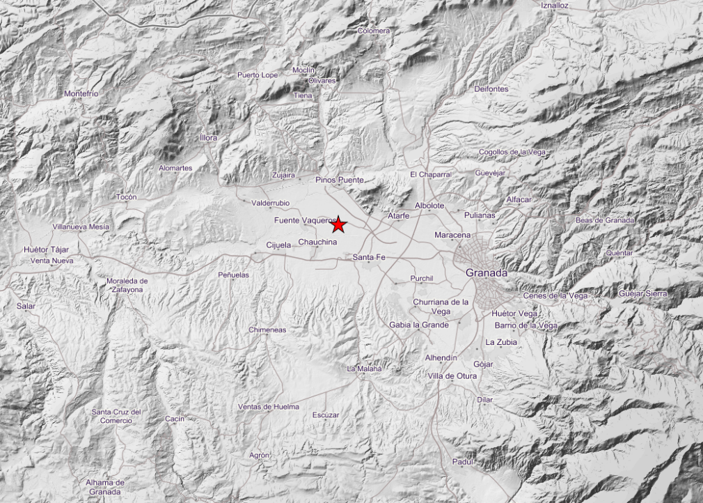 Terremoto con epicentro en Chauchina