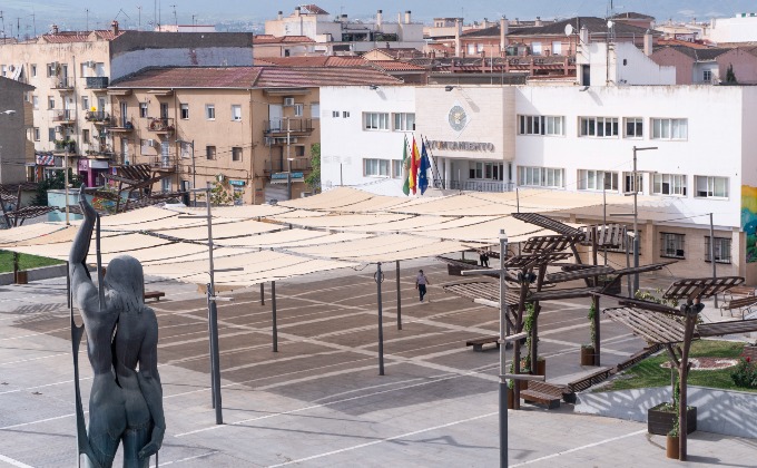 plaza constitución, ayuntamiento de armilla