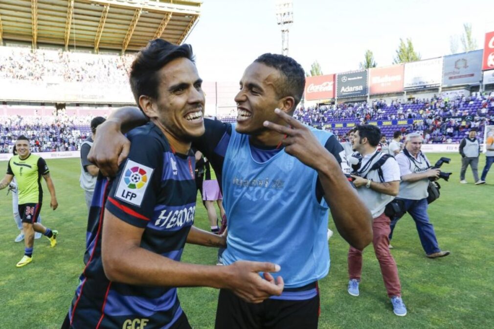 recio-el-arabi-celebran-granada-valladolid-laliga