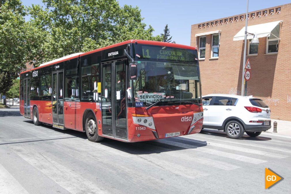 Autobuses de Granada en huelga