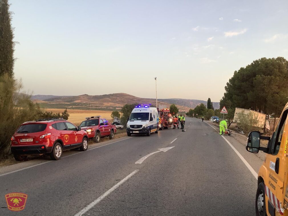 Accidente Darro Bomberos Guadix