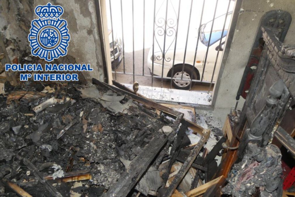 Incendio ajuste de cuentas Policía Nacional