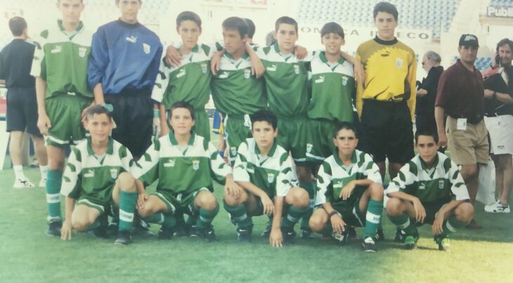 José Callejón, el último de la fila de abajo por la derecha, con la Selección Andaluza alevín | Foto: GD