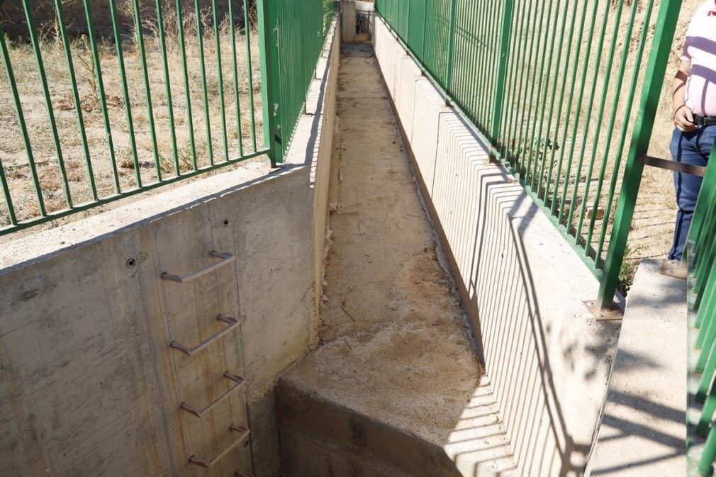 nuevo colector de agua construido por el Ayuntamiento de Huétor Tájar