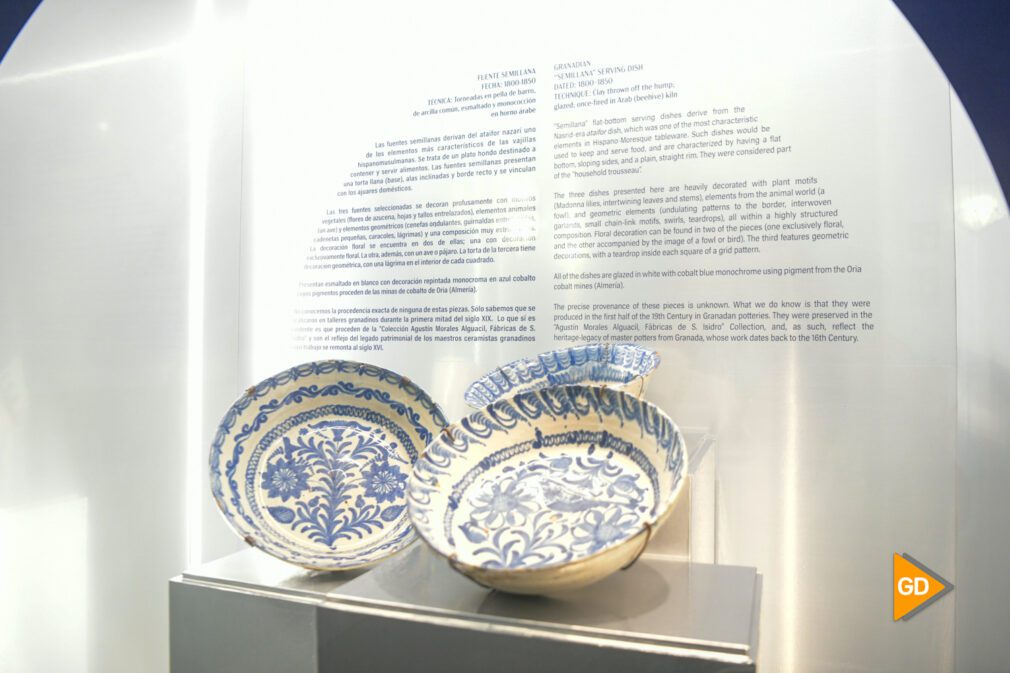 Presentacion de las tres fuentes de cerámica fabricadas en la primera mitad del siglo XIX
