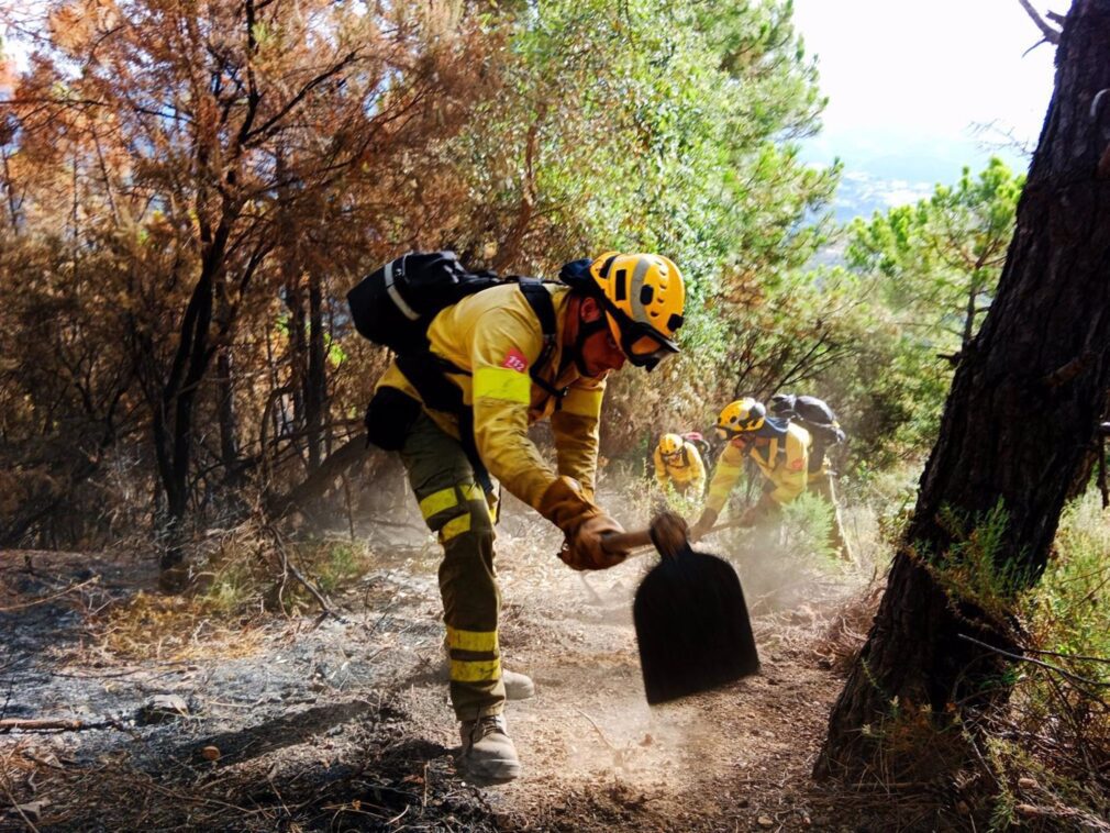 Incendios.- El Infoca da por extinguido el incendio de Benahavís (Málaga)